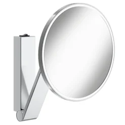 Keuco ILook Move Round Illuminated Cosmetic Mirror - Chrome