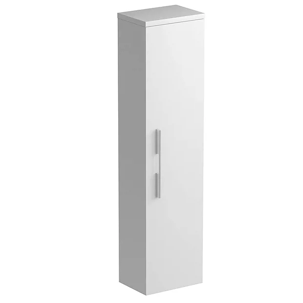 Tissino Angelo 1400mm Wall Hung Side Unit - Gloss White 3 Tissino Angelo 1400mm Wall Hung Side Unit - Gloss White