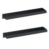 2 X Venice Matt Black Small Pull Handles 150mm 2 2 X Venice Matt Black Small Pull Handles 150mm -Bathroom Furniture 2xh224 l