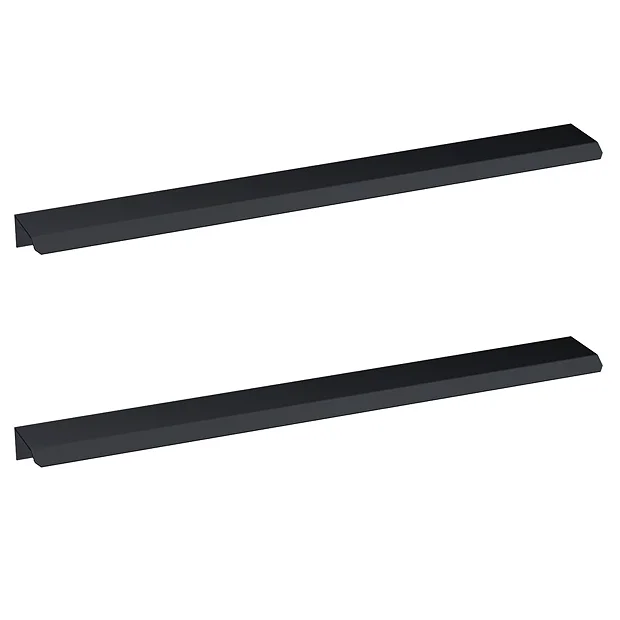 2 X Venice Matt Black Medium Pull Handles 300mm 4 2 X Venice Matt Black Medium Pull Handles 300mm - Image 2
