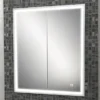 HIB Vanquish 60 Recessed LED Aluminium Mirror Cabinet -Bathroom Furniture 47700 l