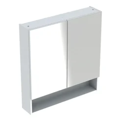 Geberit Selnova Square S 588mm White 2-Door Mirror Cabinet 7 Geberit Selnova Square S 588mm White 2-Door Mirror Cabinet -Bathroom Furniture 501.264.00.1 d1