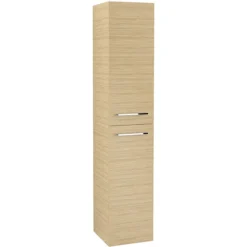 Villeroy & Boch Villeroy And Boch Avento Nordic Oak Wall Hung Tall Cabinet