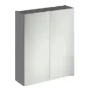 Apollo2 600mm Gloss Grey 50/50 Mirror Unit 2 Apollo2 600mm Gloss Grey 50/50 Mirror Unit -Bathroom Furniture ap6m l