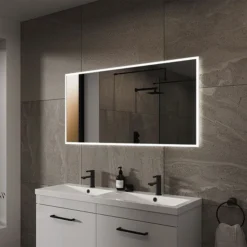 Arezzo 700 X 500mm LED Illuminated Bathroom Mirror With Shaver Socket & Anti-Fog -Bathroom Furniture az6270mb d1