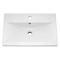 Arezzo Wall Hung Vanity Unit - Matt Blue - 500mm With Industrial Style Chrome Handle 8 Arezzo Wall Hung Vanity Unit - Matt Blue - 500mm With Industrial Style Chrome Handle -Bathroom Furniture azb5whvchisd1