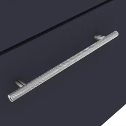 Arezzo Wall Hung Vanity Unit - Matt Blue - 500mm With Industrial Style Chrome Handle 9 Arezzo Wall Hung Vanity Unit - Matt Blue - 500mm With Industrial Style Chrome Handle -Bathroom Furniture azb5whvchisd2