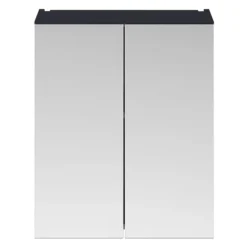 Arezzo 600 Matt Blue 2-Door Mirror Cabinet 7 Arezzo 600 Matt Blue 2-Door Mirror Cabinet -Bathroom Furniture azb62mc nd1