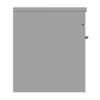 Arezzo Wall Hung Countertop Vanity Unit - Matt Grey - 600mm With Matt Black Handle