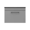 Arezzo Wall Hung Countertop Vanity Unit - Matt Grey - 600mm With Black Worktop & Matt Black Handle 2 Arezzo Wall Hung Countertop Vanity Unit - Matt Grey - 600mm With Black Worktop & Matt Black Handle -Bathroom Furniture azg6whwmbb d6