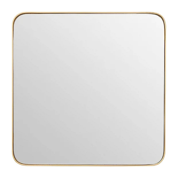 Arezzo Medium 400 X 400 Gold Frame Square Wall Mirror 4 Arezzo Medium 400 X 400 Gold Frame Square Wall Mirror - Image 3