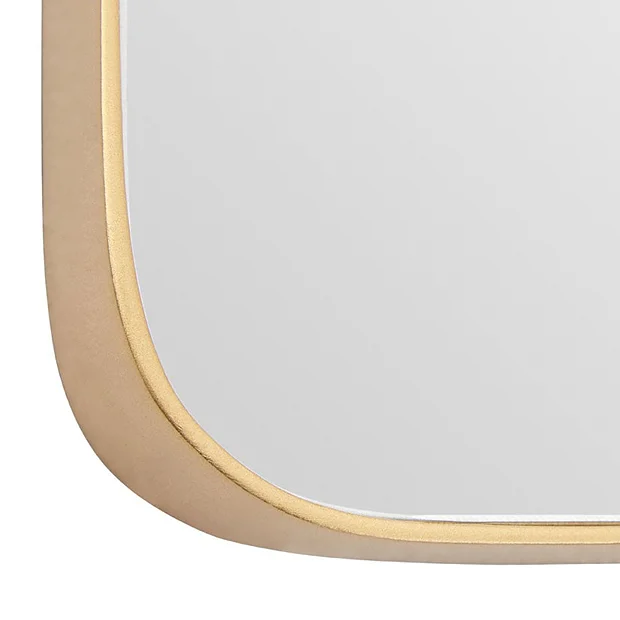 Arezzo Medium 400 X 400 Gold Frame Square Wall Mirror 5 Arezzo Medium 400 X 400 Gold Frame Square Wall Mirror - Image 4