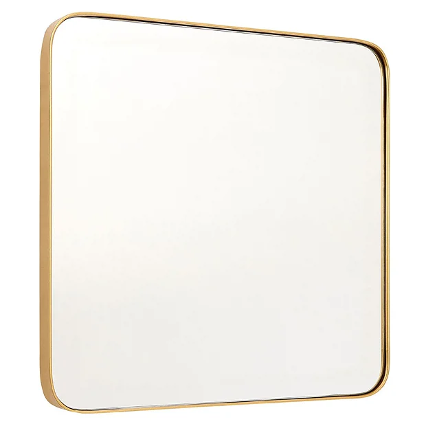 Arezzo Medium 400 X 400 Gold Frame Square Wall Mirror 3 Arezzo Medium 400 X 400 Gold Frame Square Wall Mirror - Image 2