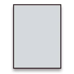 Arezzo Matt Black Square Edge Framed Bathroom Mirror - 800 X 600mm -Bathroom Furniture azs68mb d1