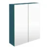 Arezzo 600 Matt Green 2-Door Mirror Cabinet -Bathroom Furniture aztg62mc l