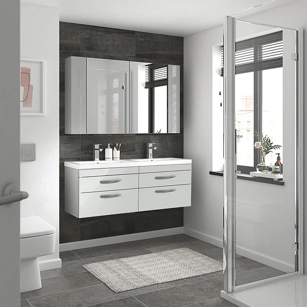 Brooklyn 600mm Grey Mist Bathroom Mirror & Fascia Cabinet 5 Brooklyn 600mm Grey Mist Bathroom Mirror & Fascia Cabinet - Image 3