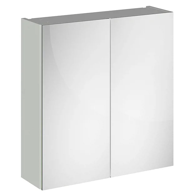 Brooklyn 800mm Grey Mist Bathroom Mirror Cabinet - 2 Door 4 Brooklyn 800mm Grey Mist Bathroom Mirror Cabinet - 2 Door - Image 2