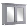 Bayswater Plummett Grey 1050mm Mirror Wall Cabinet