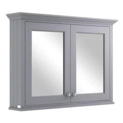 Bayswater Plummett Grey 1050mm Mirror Wall Cabinet