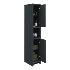 Chatsworth Traditional Graphite Tall Cabinet 9 Chatsworth Traditional Graphite Tall Cabinet -Bathroom Furniture blkdantb d1
