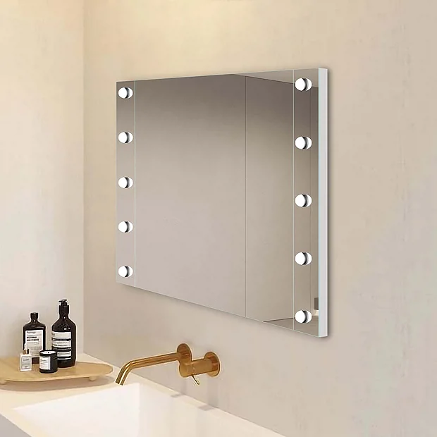 Arezzo Bulb 800 X 600mm LED Illuminated Mirror With Motion Sensor + Anti-Fog 4 Arezzo Bulb 800 X 600mm LED Illuminated Mirror With Motion Sensor + Anti-Fog - Image 2