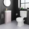 Bromley Traditional Pink Cloakroom Vanity Unit (inc. Ceramic Basin) 1 Bromley Traditional Pink Cloakroom Vanity Unit (inc. Ceramic Basin) -Bathroom Furniture br4pnk n d1
