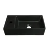 Bromley White Cloakroom Vanity Unit (incl. Black Basin + Brushed Brass Handle) 1 Bromley White Cloakroom Vanity Unit (incl. Black Basin + Brushed Brass Handle) -Bathroom Furniture br4whtbbkd3