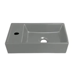 Bromley White Cloakroom Vanity Unit (incl. Grey Basin + Matt Black Handle) 11 Bromley White Cloakroom Vanity Unit (incl. Grey Basin + Matt Black Handle) -Bathroom Furniture br4whtmbgd3