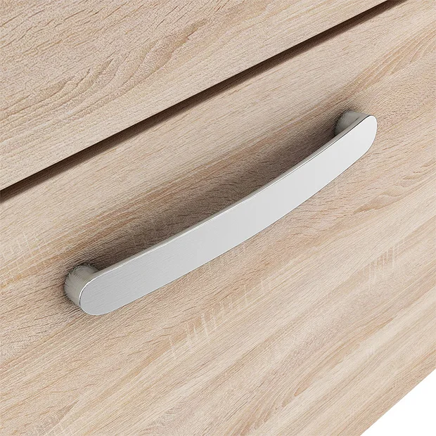 Brooklyn 1205mm Natural Oak Wall Hung 2 Drawer Double Basin Vanity Unit 7 Brooklyn 1205mm Natural Oak Wall Hung 2 Drawer Double Basin Vanity Unit - Image 5