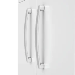 Brooklyn 1205mm Gloss White Wall Hung 4 Door Double Basin Vanity Unit -Bathroom Furniture bwh12w2d d2
