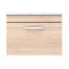 Brooklyn Wall Hung Countertop Vanity Unit - Natural Oak - 600mm With White Worktop & Chrome Handle 1 Brooklyn Wall Hung Countertop Vanity Unit - Natural Oak - 600mm With White Worktop & Chrome Handle -Bathroom Furniture bwhn6ww d4