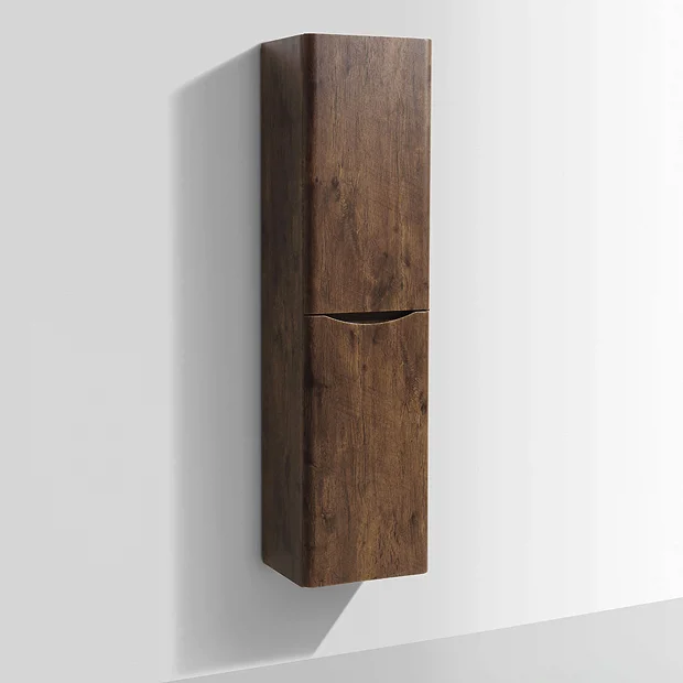 Monza Chestnut Tall Wall Hung Storage Unit - 1500mm High 3 Monza Chestnut Tall Wall Hung Storage Unit - 1500mm High