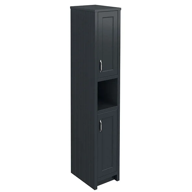 Chatsworth Traditional Graphite Tall Cabinet 4 Chatsworth Traditional Graphite Tall Cabinet - Image 2
