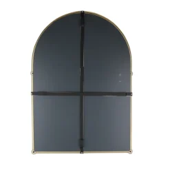 Chatsworth Traditional 700 X 490mm Arched Mirror With Glass Shelf - Brushed Brass 10 Chatsworth Traditional 700 X 490mm Arched Mirror With Glass Shelf - Brushed Brass -Bathroom Furniture chtbbm detail1