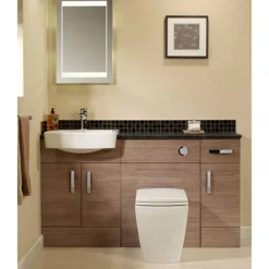 Tavistock Courier 600mm Semi-Countertop Unit & Basin - Montana Gloss