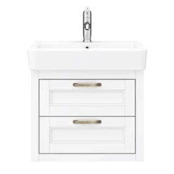 Chatsworth Traditional White 560mm 2 Drawer Wall Hung Vanity -Bathroom Furniture cwh560wht2dnd4