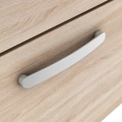 Brooklyn 1205mm Natural Oak Wall Hung Double Basin Vanity Unit -Bathroom Furniture dbwh12ok d3