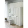Burlington 60 2-Door Wall Unit - Matt White 1 Burlington 60 2-Door Wall Unit - Matt White -Bathroom Furniture f3to d1 1
