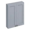 Burlington 60 2-Door Wall Unit - Classic Grey 1 Burlington 60 2-Door Wall Unit - Classic Grey -Bathroom Furniture f6wg l