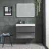 Roper Rhodes Frame 600mm LED Illuminated Rectangular Mirror - Grey