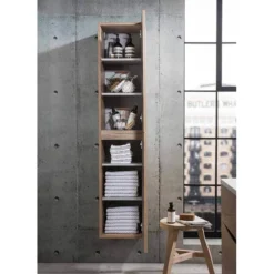 Crosswater Glide II Wall Hung Tower Unit - Windsor Oak