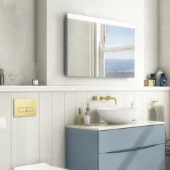 Crosswater Glide II 800 X 600mm Ambient Lit Illuminated Mirror -Bathroom Furniture gl6080 d1
