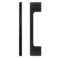 1 X Slim-Line D Matt Black Additional Handle - L150mm (128mm Centres) -Bathroom Furniture h189 d1