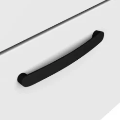 1 X Brooklyn Matt Black Additional Bar Handle - L210mm (196mm Centres) 9 1 X Brooklyn Matt Black Additional Bar Handle - L210mm (196mm Centres) -Bathroom Furniture h190 nwd1