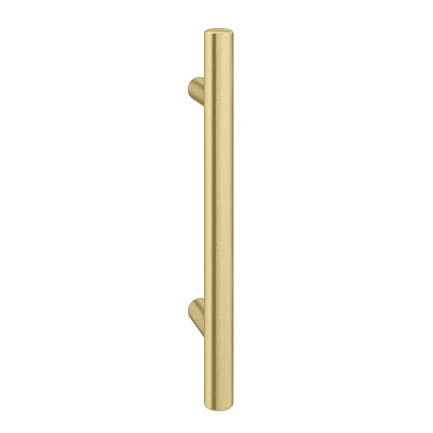 1 X Round 'T' Bar Brushed Brass Additional Handle - L155mm (96mm Centres) 3 1 X Round 'T' Bar Brushed Brass Additional Handle - L155mm (96mm Centres)