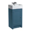 Roper Rhodes Hampton Cloakroom Unit & Basin - Derwent Blue 2 Roper Rhodes Hampton Cloakroom Unit & Basin - Derwent Blue -Bathroom Furniture hamp450db l
