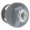 Heritage Ceramic Door Knob Grey
