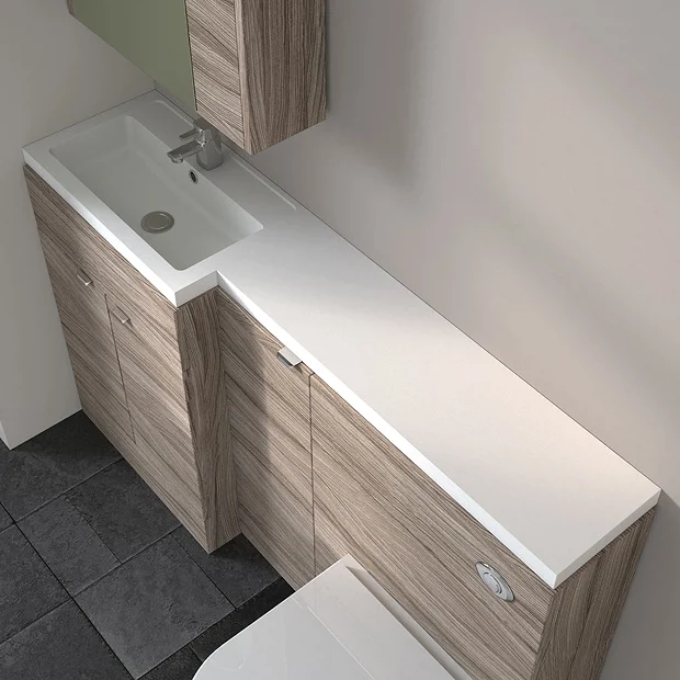 Hudson Reed 1505 X 360/260mm L-Shaped Full Depth Basin 3 Hudson Reed 1505 X 360/260mm L-Shaped Full Depth Basin