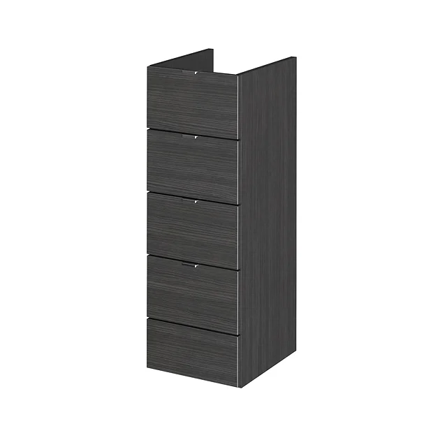 Hudson Reed 300x355mm Black Full Depth 4 Drawer Unit 4 Hudson Reed 300x355mm Black Full Depth 4 Drawer Unit - Image 2