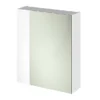 Hudson Reed 600mm White Gloss 75/25 Mirror Unit -Bathroom Furniture hudsonreed600mmwhiteglossmirrorunitl